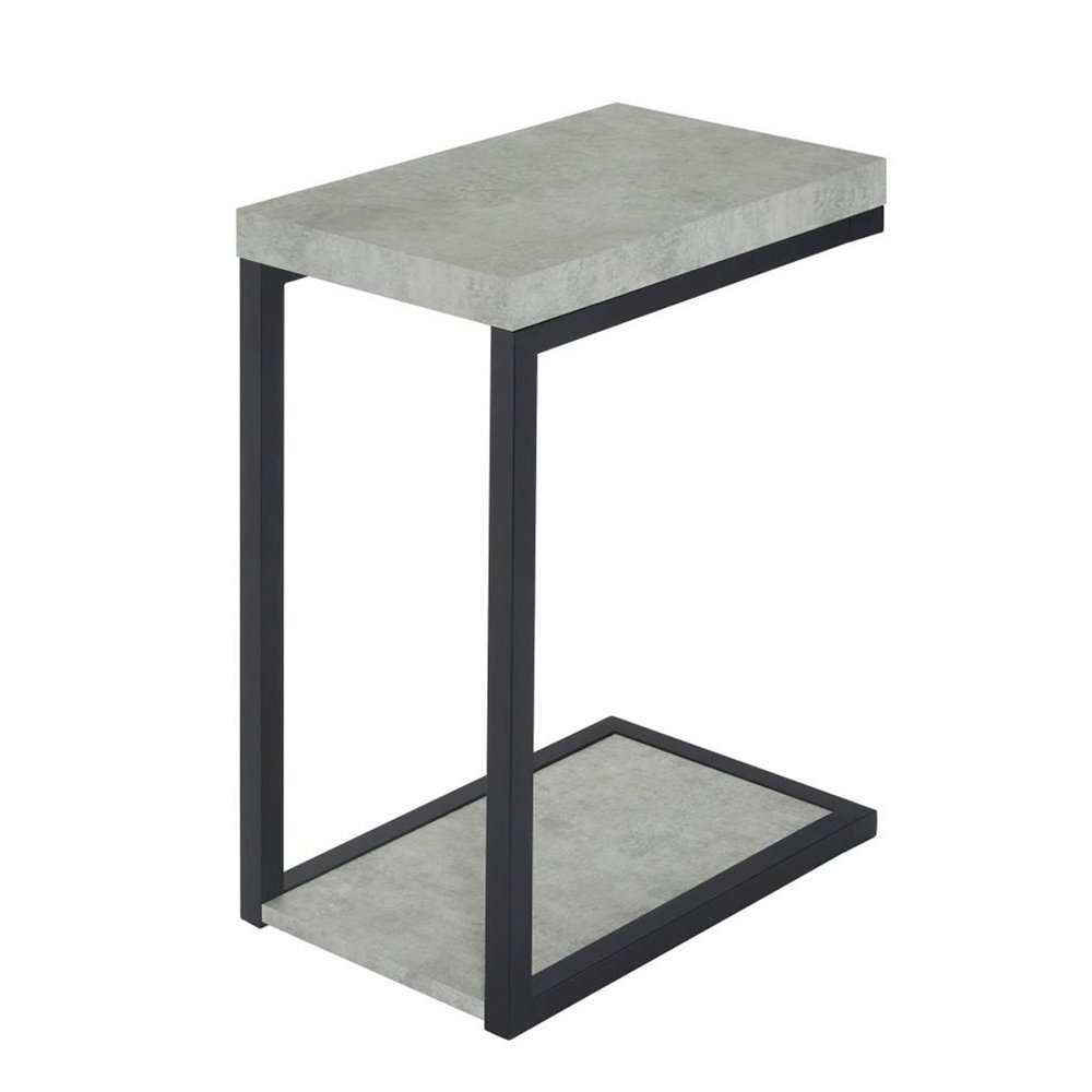 Snack Table, Cement and Black. Picture 1