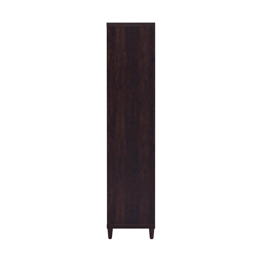 Tall Cabinet With Drawers, Rustic Tobacco. Picture 5