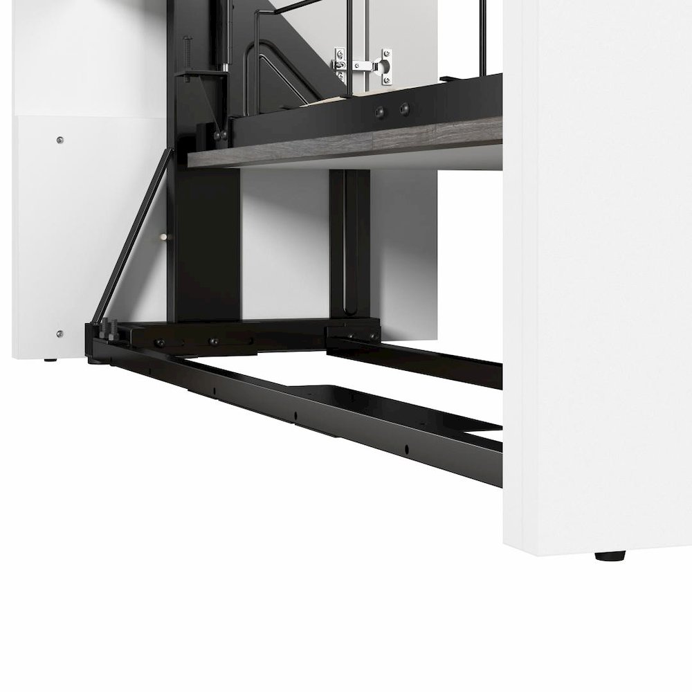 Orion Queen Murphy Bed with Storage Cabinet and Fold-Out Desk (97W). Picture 10