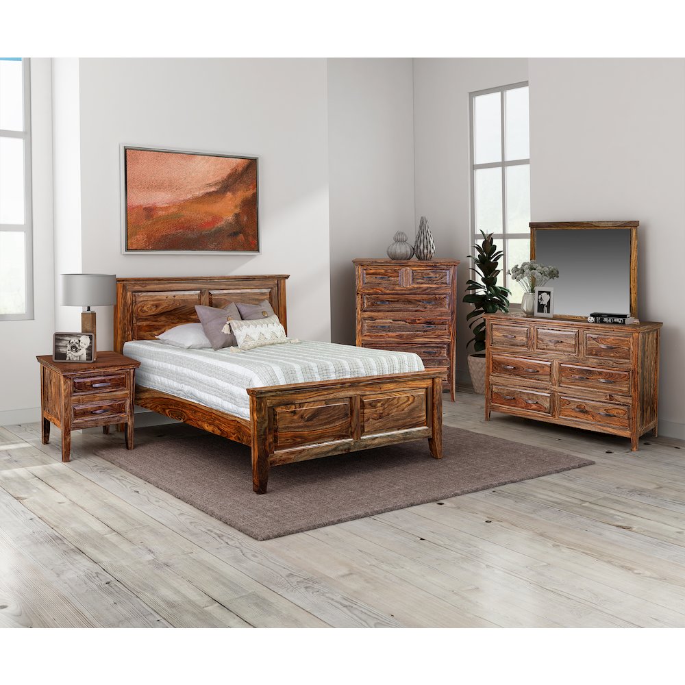 Porter Designs Sonora Solid Sheesham Wood Dresser, Brown. Picture 2