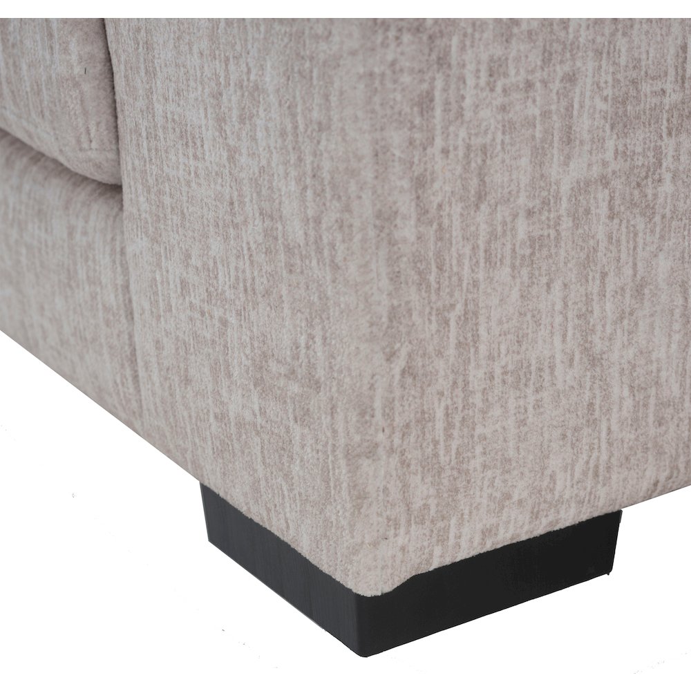 Porter Designs Big Chill Soft Microfiber Loveseat, Cream. Picture 6