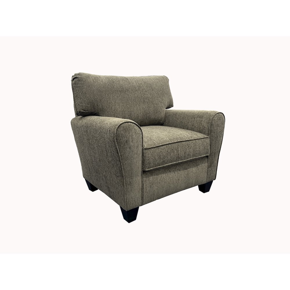 Reese Modern Upholstered Chair, Brown. Picture 1