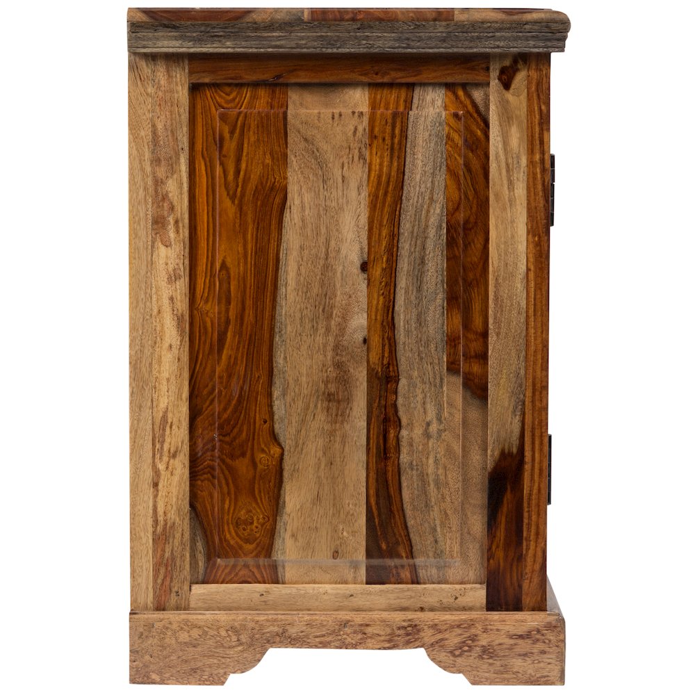 Porter Designs Taos Solid Sheesham Wood TV Stand, Natural. Picture 3