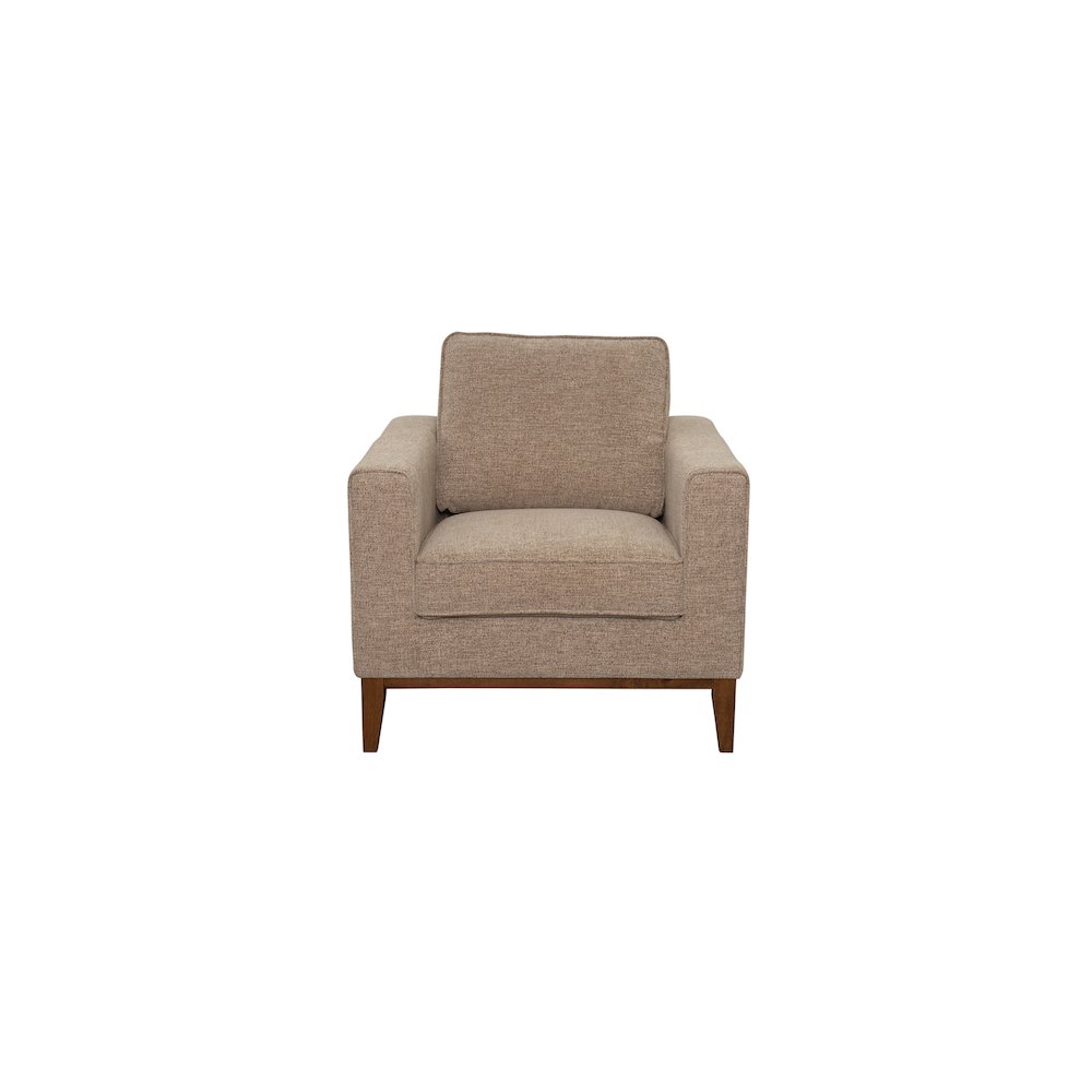 Porter Designs Annie Wood Trim Chair, Cream. Picture 3