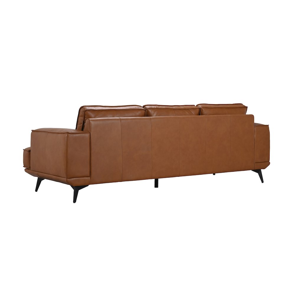 Pirelli Full-Grain Leather Sofa, Brown. Picture 6