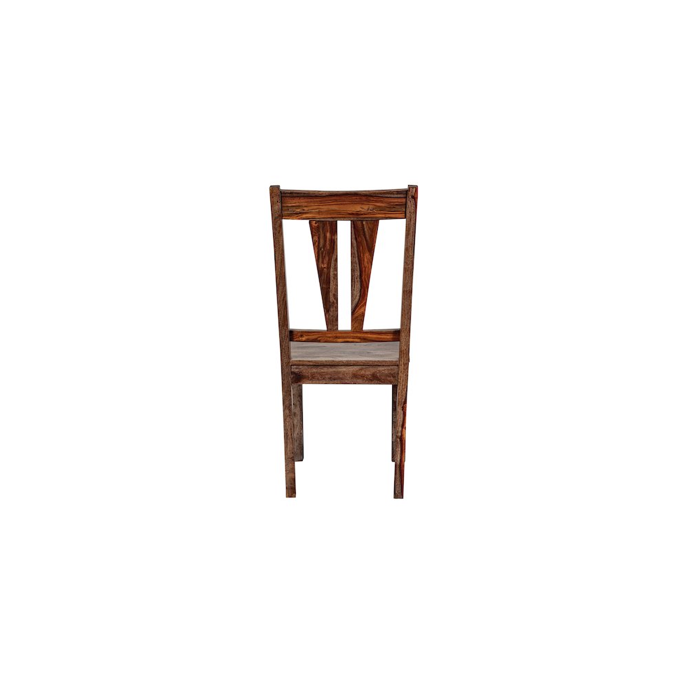 Porter Designs Kalispell Solid Sheesham Wood Dining Chair, Brown (Set of 2). Picture 4