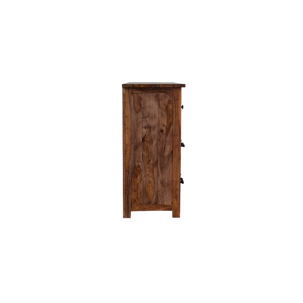Porter Designs Kalispell Solid Sheesham Wood Dresser, Brown. Picture 4
