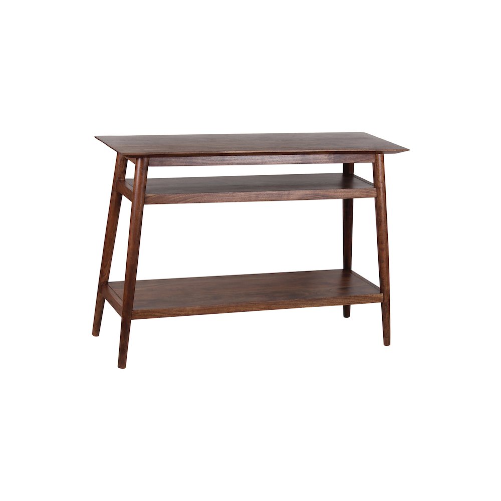 Porter Designs Portola Solid Acacia Wood Console Table, Brown. Picture 1