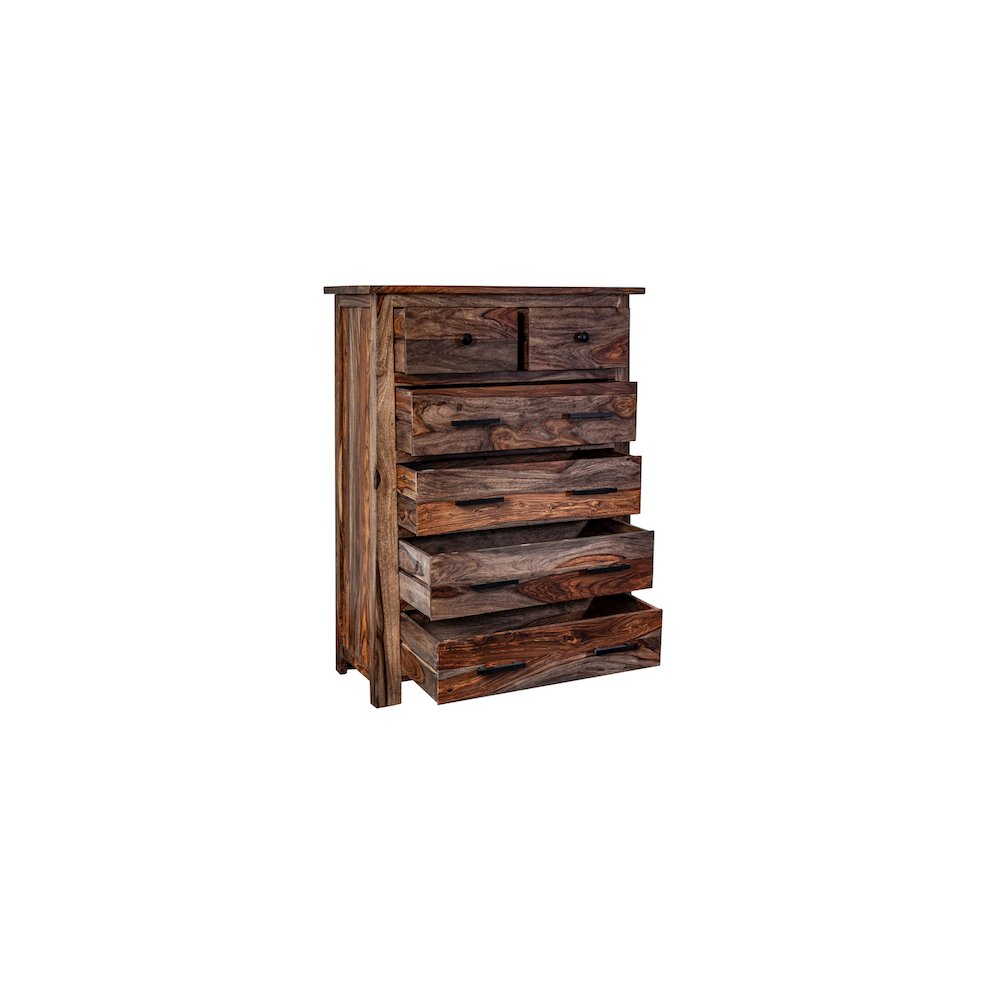 Porter Designs Kalispell Solid Sheesham Wood Chest, Brown. Picture 6