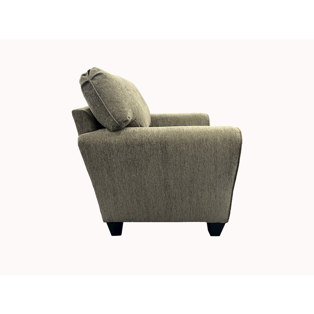 Reese Modern Upholstered Chair, Brown. Picture 3