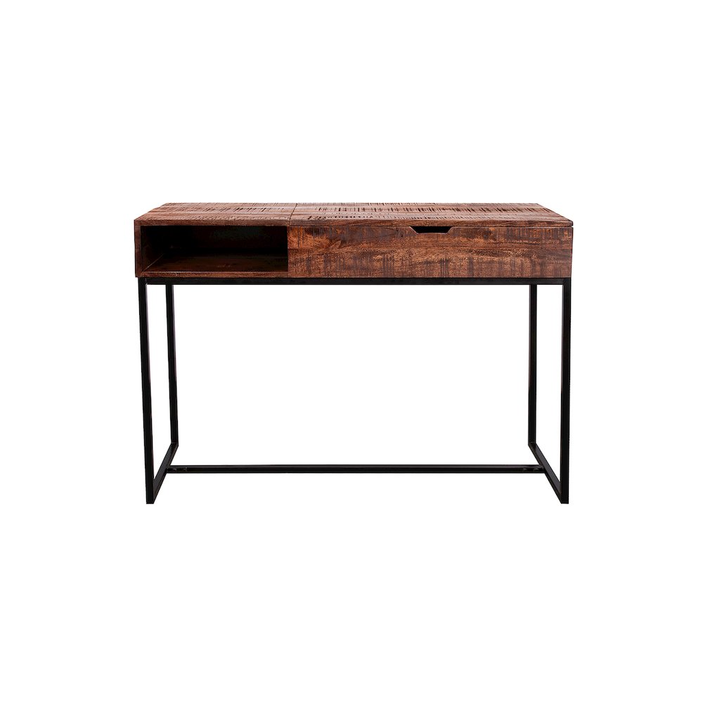 Porter Designs Lakewood Solid Acacia Wood Console Table, Brown. Picture 2