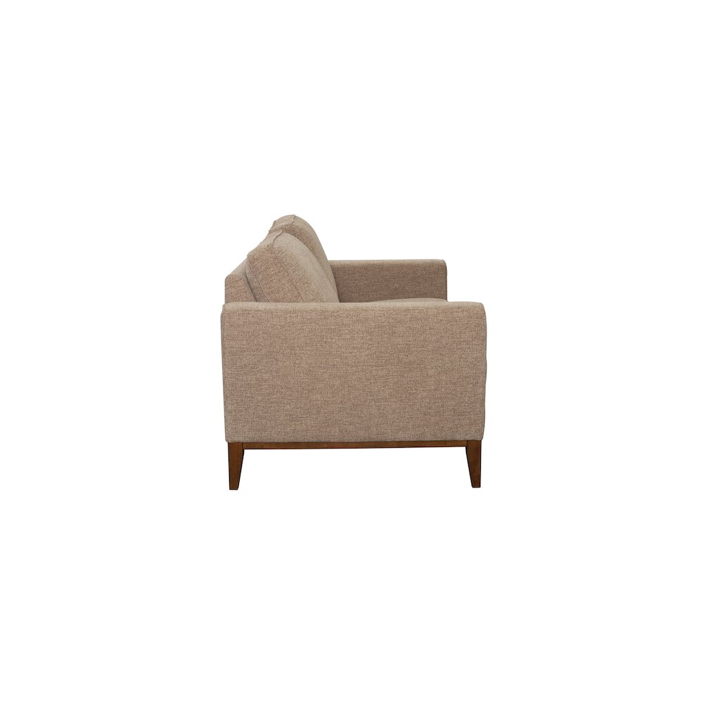 Porter Designs Annie Wood Trim Loveseat, Cream. Picture 4