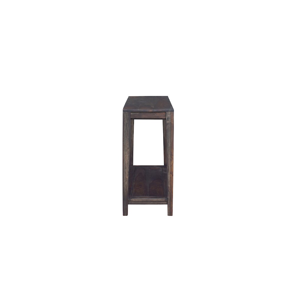 Porter Designs Fall River Solid Sheesham Wood Console Table, Gray. Picture 3