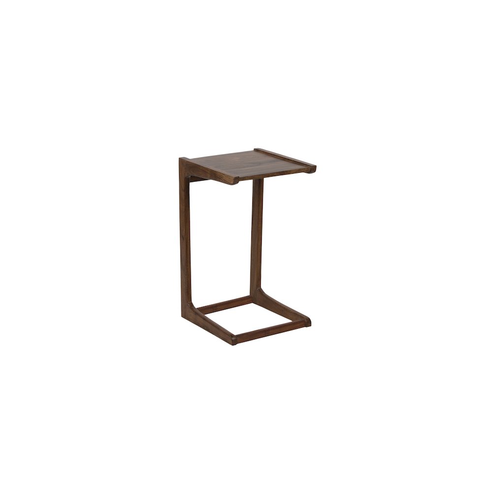 Porter Designs Portola Solid Acacia Wood End Table, Brown (Set of 2). Picture 1