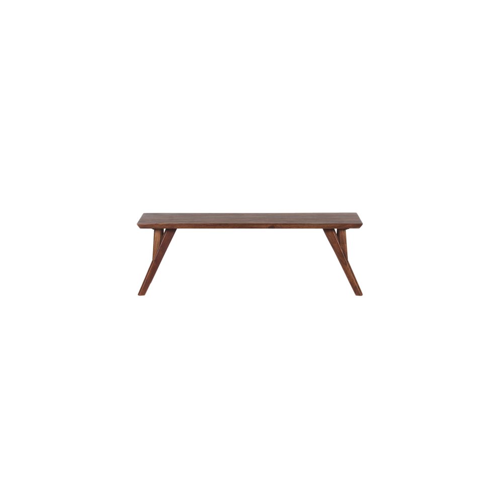 Porter Designs Portola Solid Acacia Wood Dining Bench, Brown. Picture 2