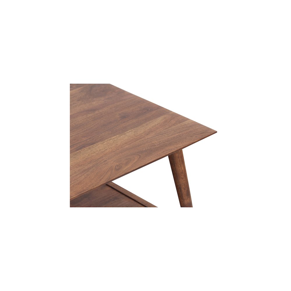 Porter Designs Portola Solid Acacia Wood Coffee Table, Brown. Picture 3