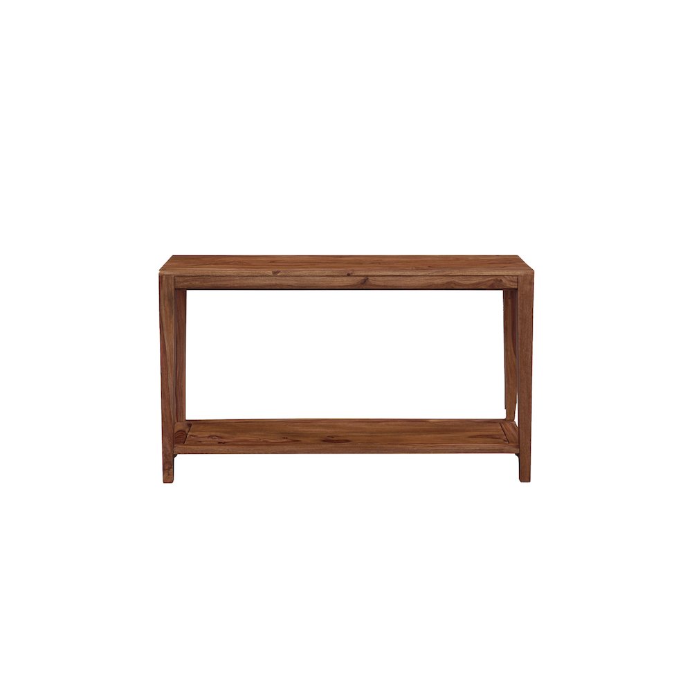 Porter Designs Fall River Solid Sheesham Wood Console Table, Natural. Picture 4