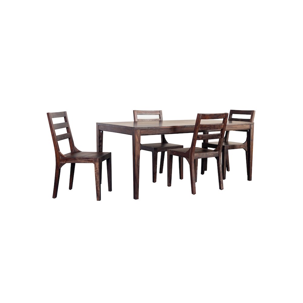 Porter Designs Fall River Solid Sheesham Wood Dining Chair, Brown (Set of 2). Picture 7
