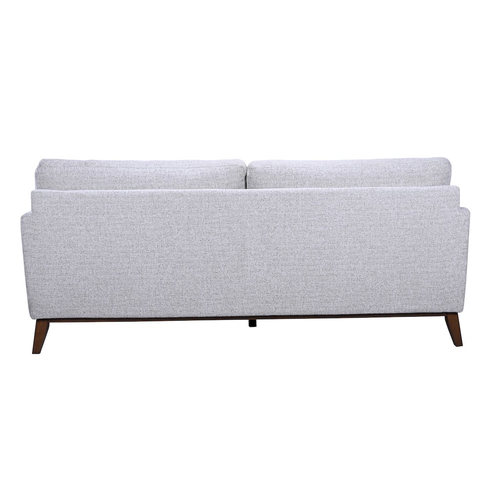 Flanders Wood Trim Upholstered Sofa, Gray. Picture 4