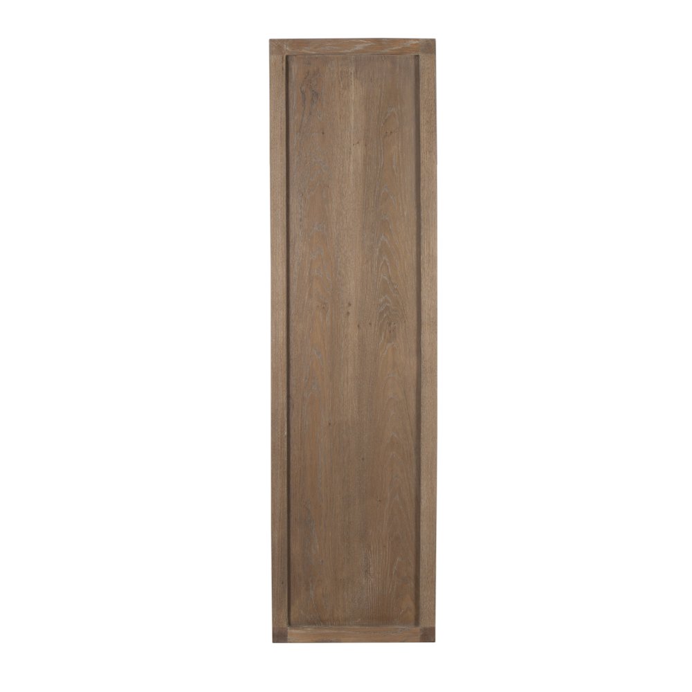 Lowell Solid White Oak Wood Console Table, Brown. Picture 4
