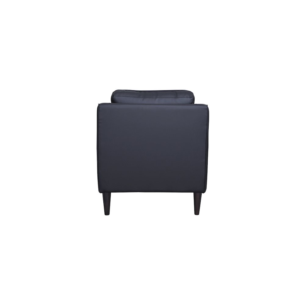 Porter Designs Lazio High Quality Leather Chair, Black. Picture 5