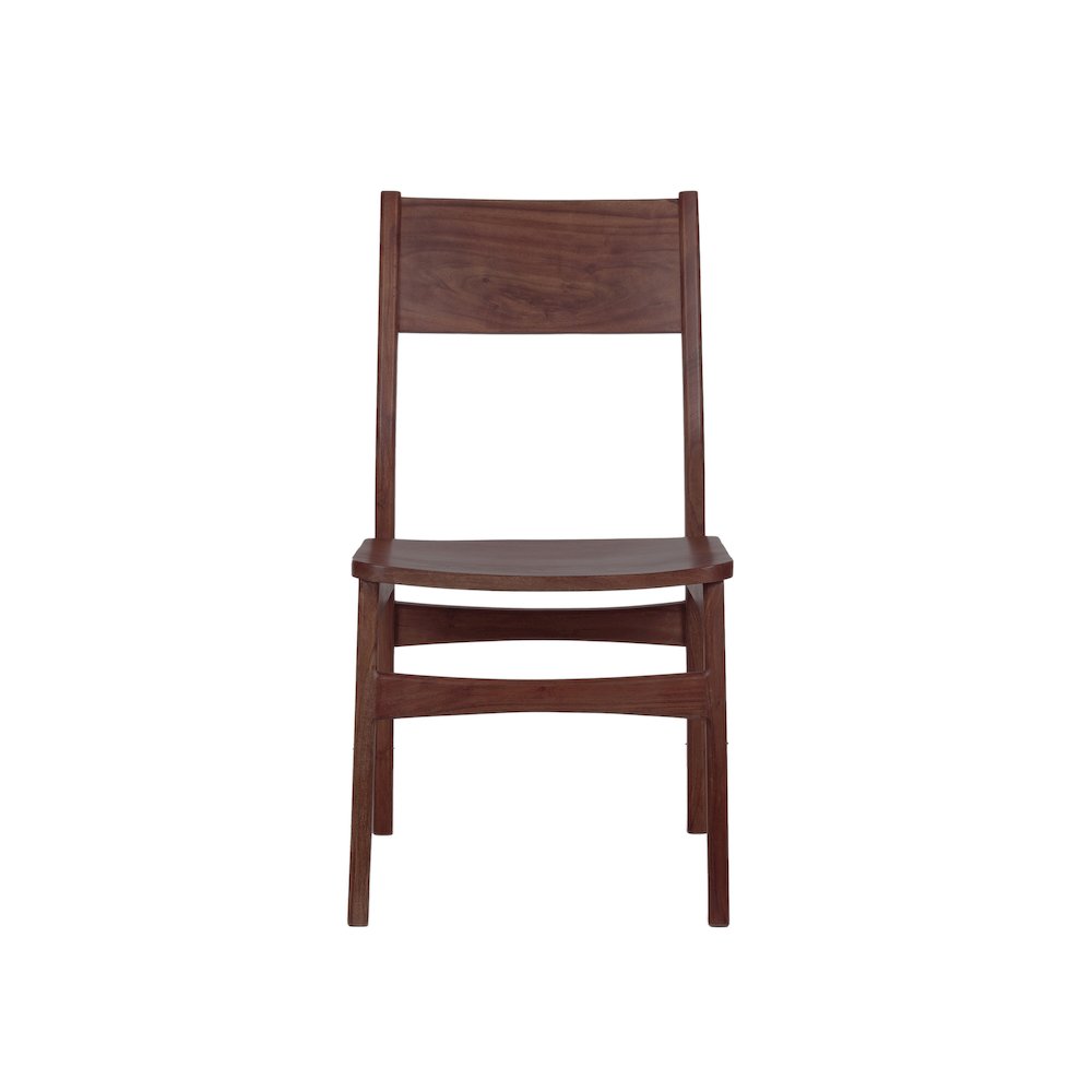 Porter Designs Portola Solid Acacia Wood Dining Chair, Brown (Set of 2). Picture 2