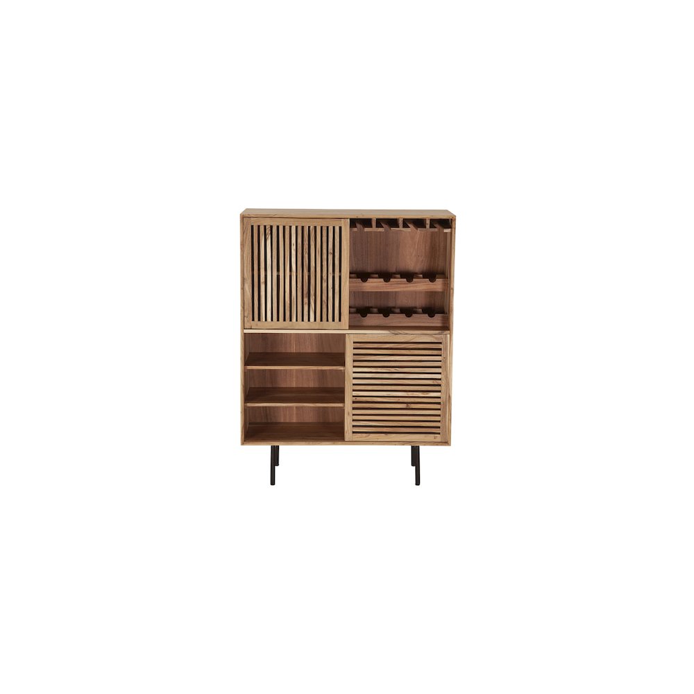 Porter Designs Bauhaus Solid Acacia Wood Bar, Natural. Picture 2