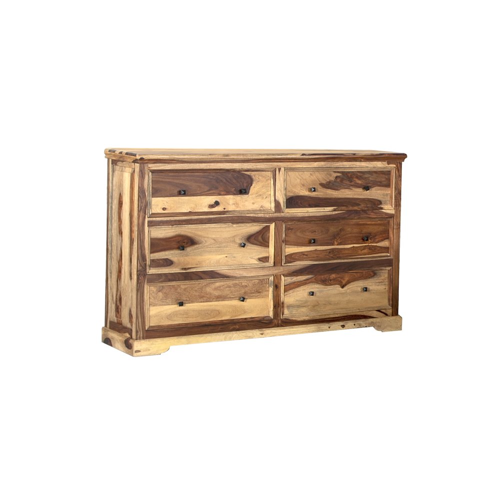 Porter Designs Taos Solid Sheesham Wood Dresser, Natural. Picture 1