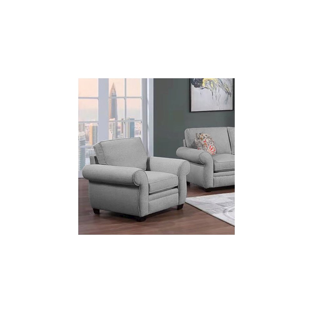 Oasis Transitional Chair, Gray. Picture 2
