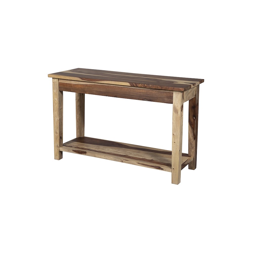 Porter Designs Taos Solid Sheesham Wood Console Table, Natural. Picture 3
