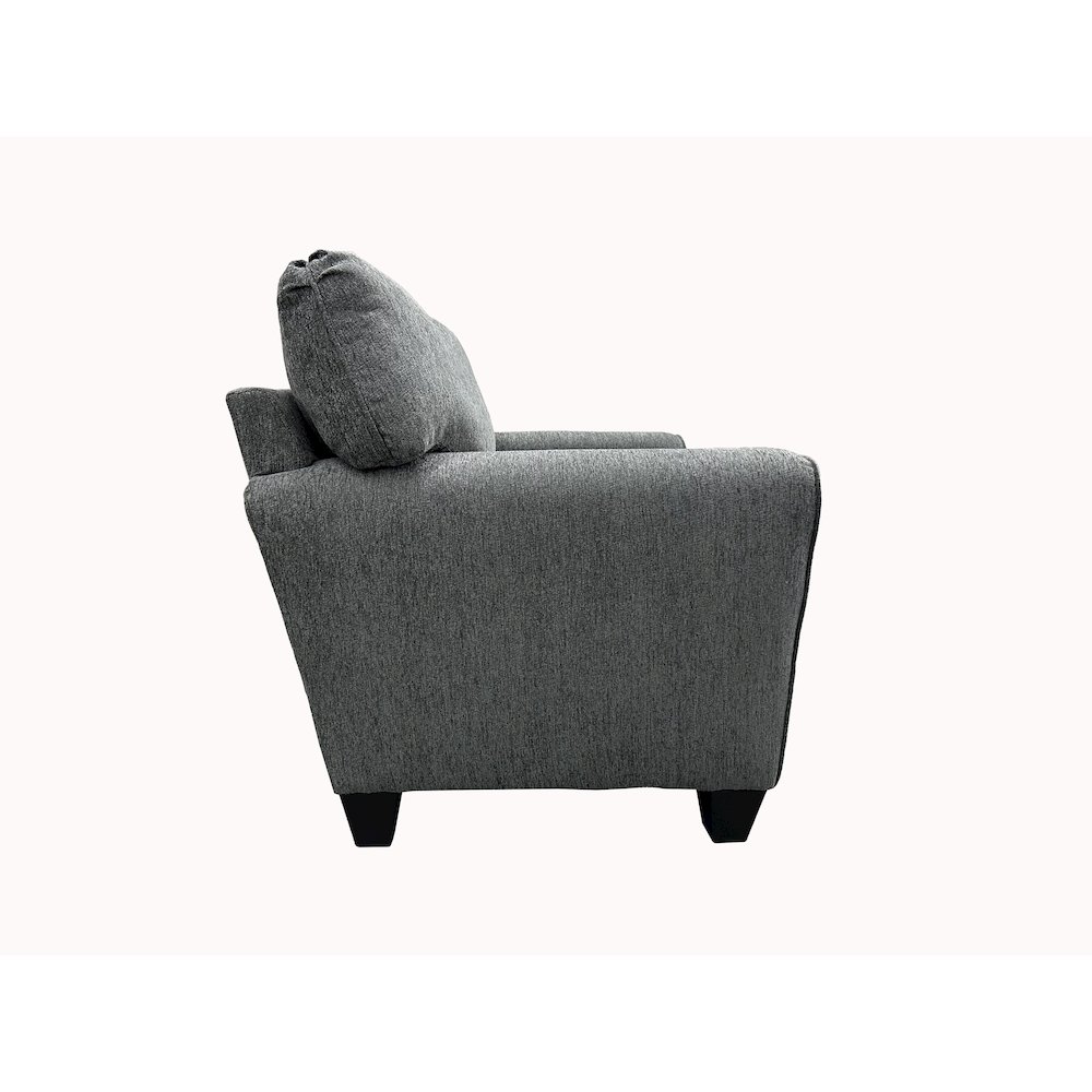 Reese Modern Upholstered Chair, Gray. Picture 3