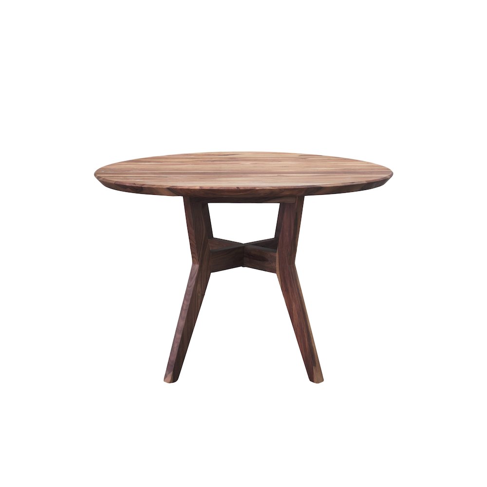 Urban Solid Sheesham Wood Dining Table, Brown. Picture 2
