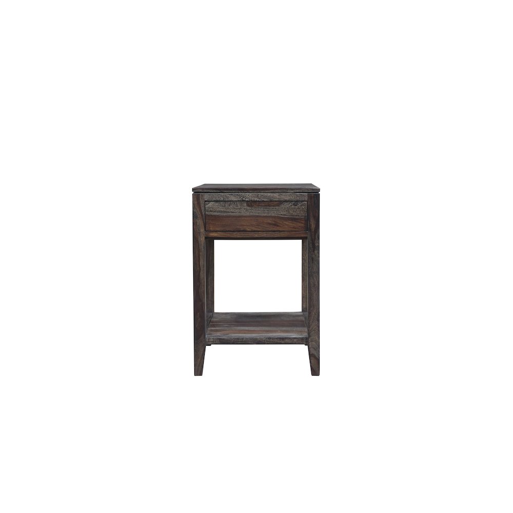 Porter Designs Fall River Solid Sheesham Wood End Table, Natural. Picture 4