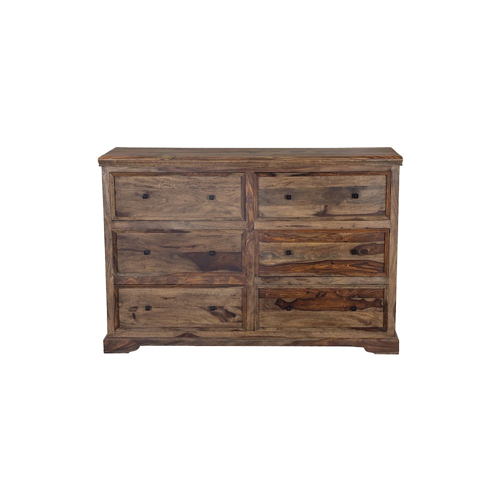 Porter Designs Taos Solid Sheesham Wood Dresser, Brown. Picture 3