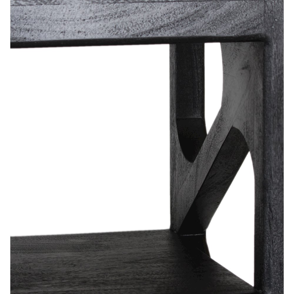 Porter Designs Canberra Solid Wood Bookcase, Black. Picture 6