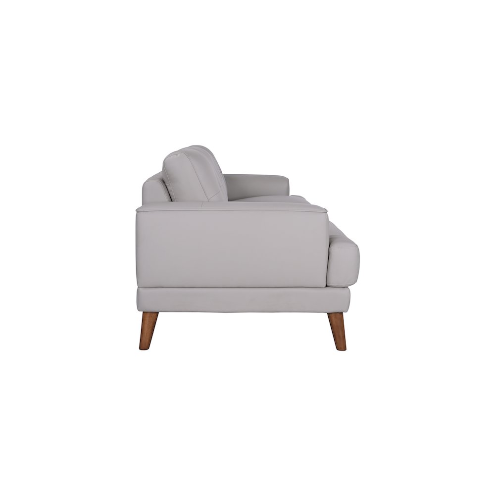 Porter Designs Anzio Top Quality Leather Sofa, Cream. Picture 4