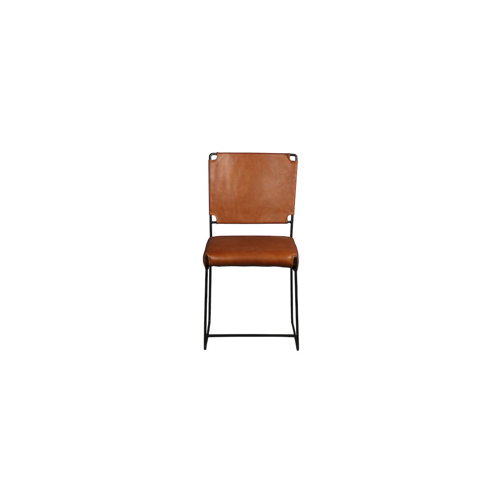 Porter Designs Toluca Leather Dining Chair, Brown (Set of 2). Picture 1