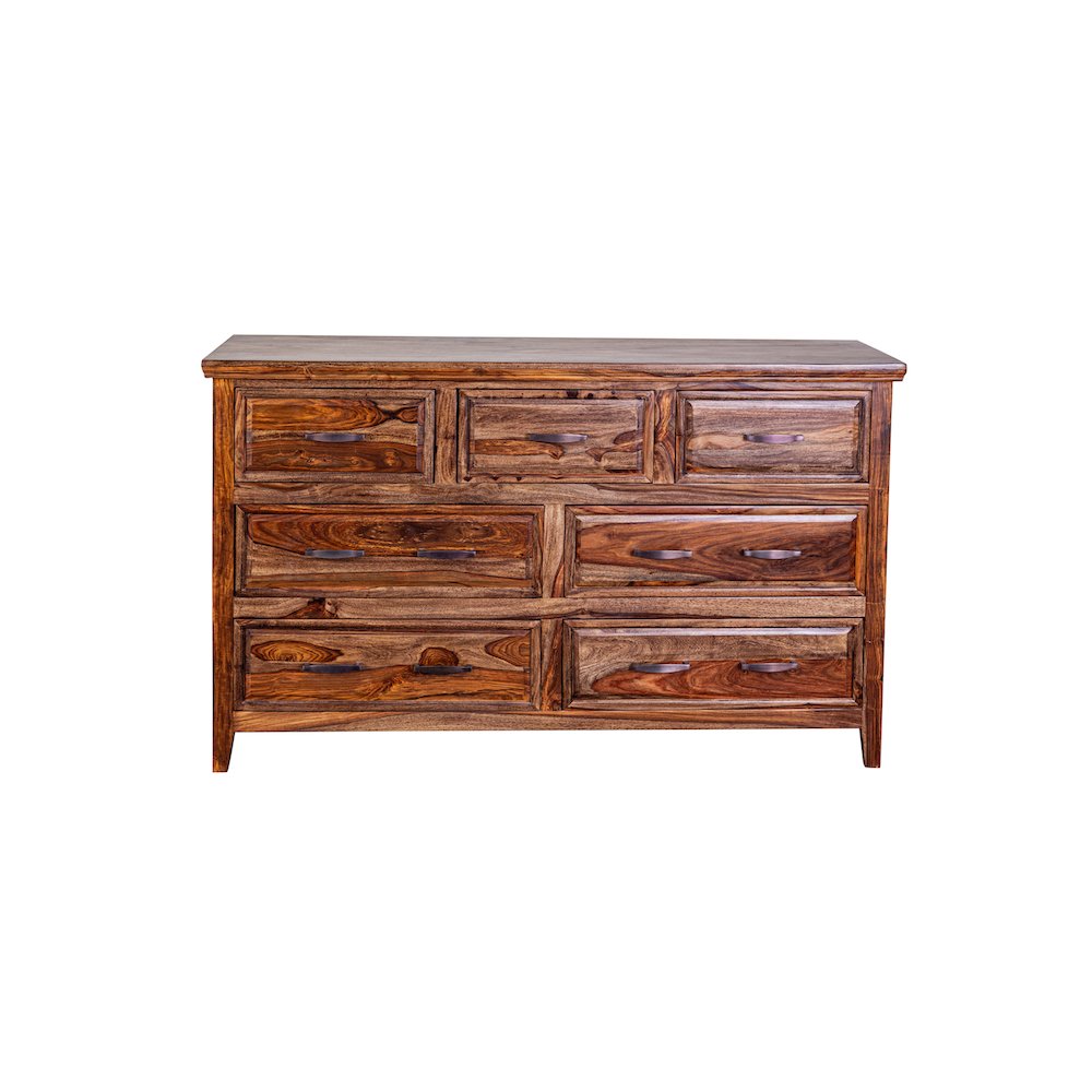Porter Designs Sonora Solid Sheesham Wood Dresser, Brown. Picture 3