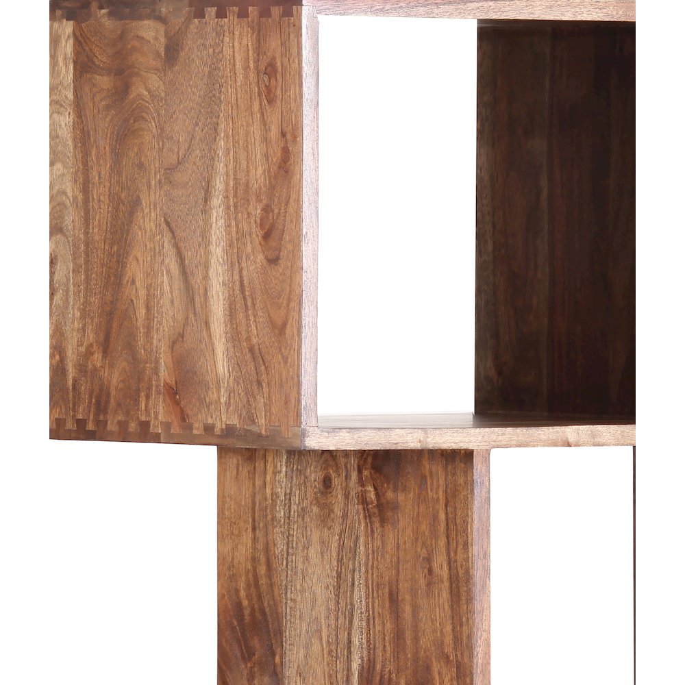 Porter Designs Portola Solid Acacia Wood Bookcase, Brown. Picture 5