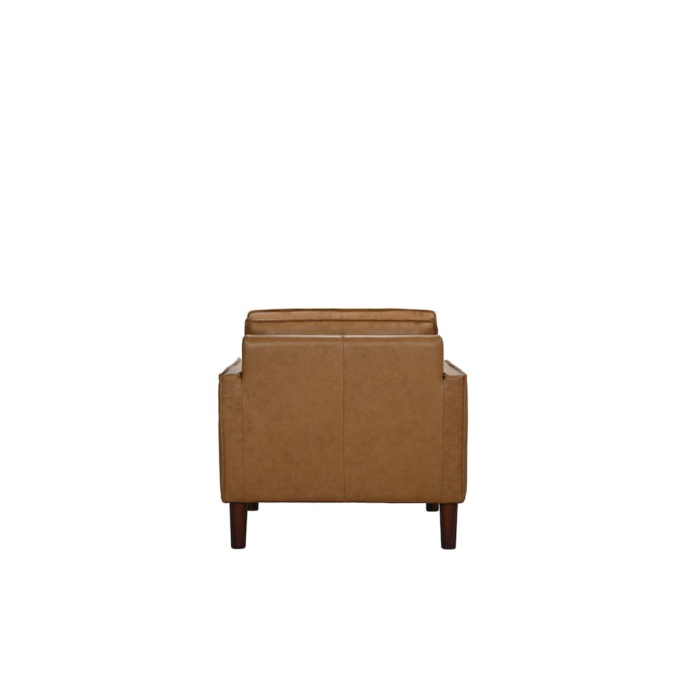 Soria Top-Grain Leather Chair, Brown. Picture 5