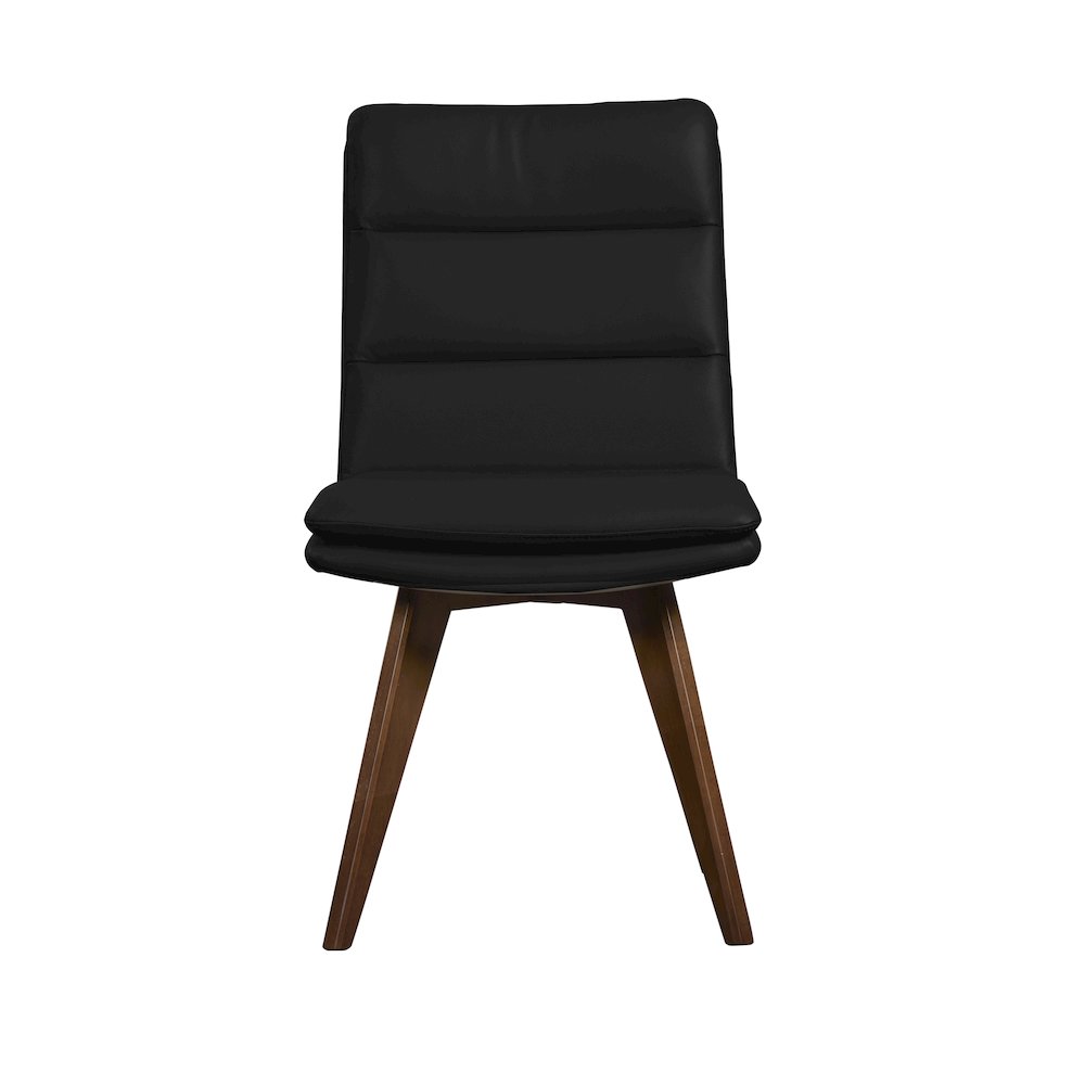Castor Genuine Leather Counter Chair, Black. Picture 2
