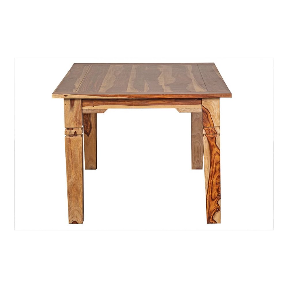 Porter Designs Taos Solid Sheesham Wood 72" Rectangular Dining Table, Natural. Picture 5