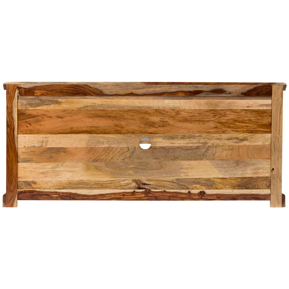 Porter Designs Taos Solid Sheesham Wood TV Stand, Natural. Picture 4