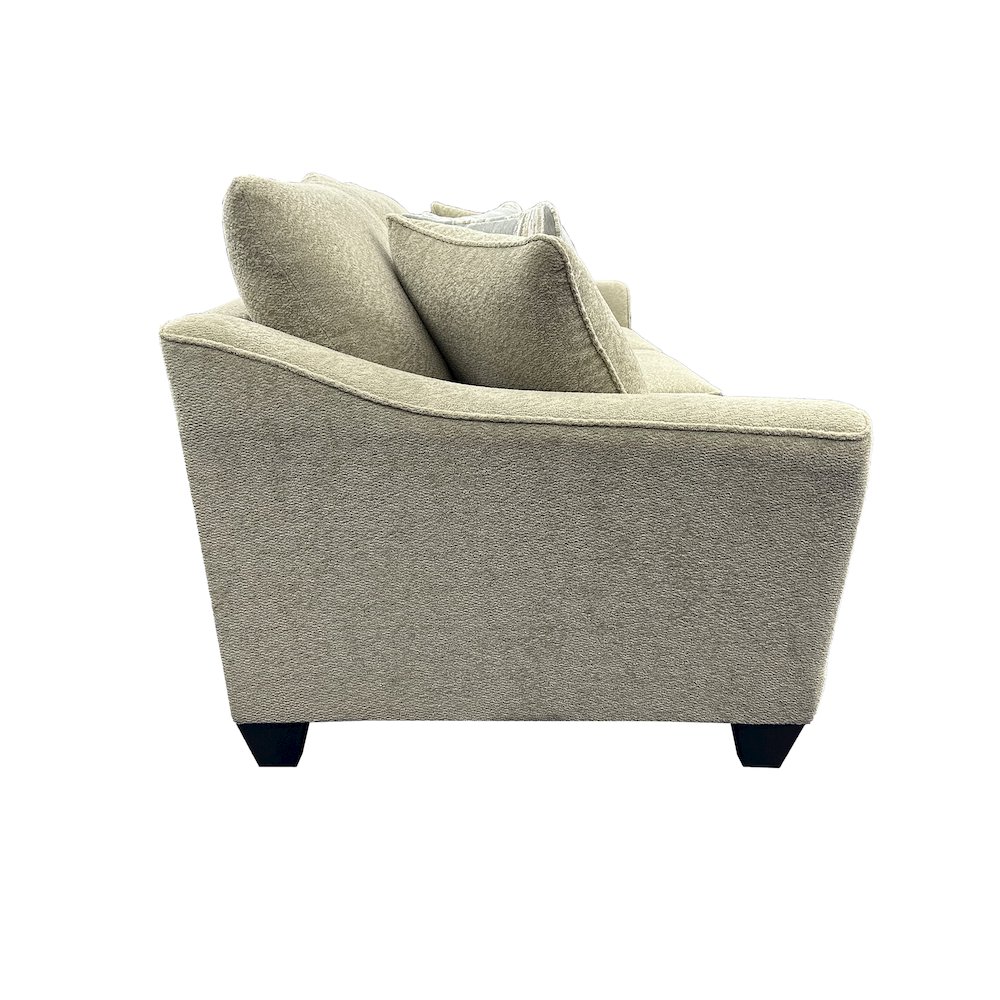 Columbia Microfiber Sofa, Cream. Picture 4