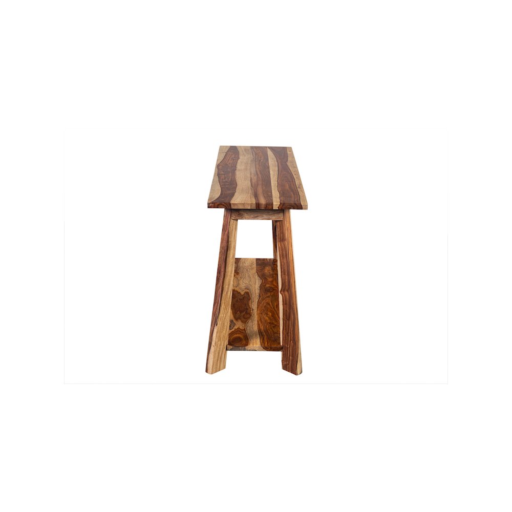 Porter Designs Kalispell Solid Sheesham Wood Console Table, Natural. Picture 5