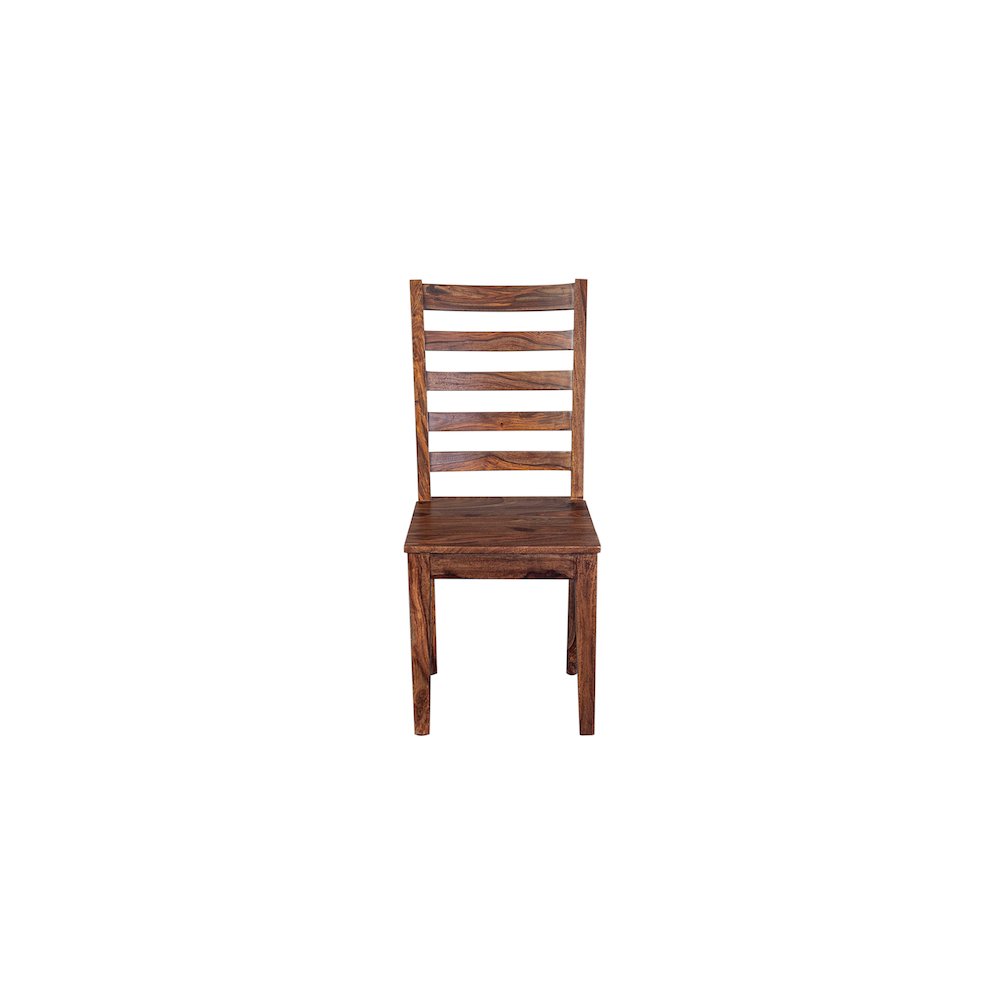 Porter Designs Sonora Solid Sheesham Wood Dining Chair, Brown. Picture 5