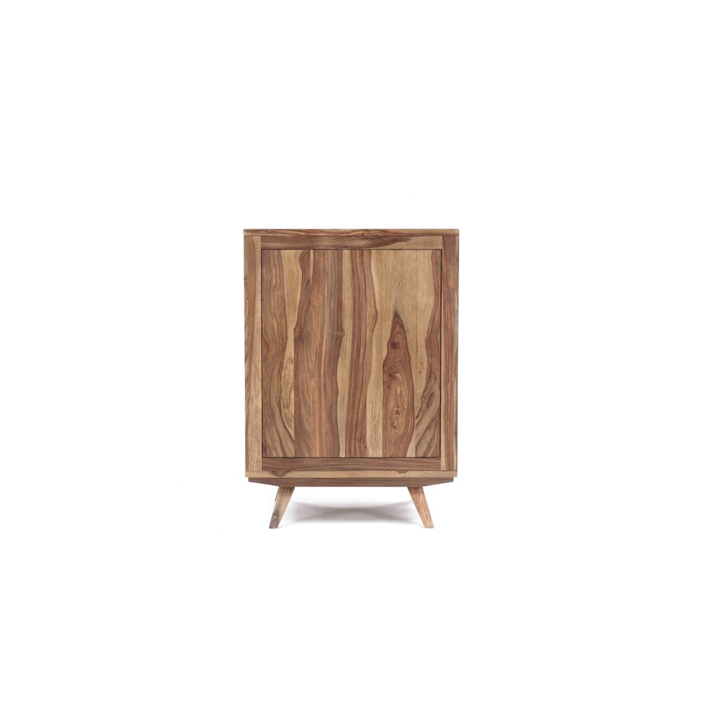 Porter Designs Fusion Solid Sheesham Wood Bar Cabinet, Natural. Picture 4