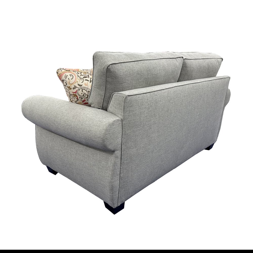 Oasis Transitional Loveseat, Gray. Picture 5