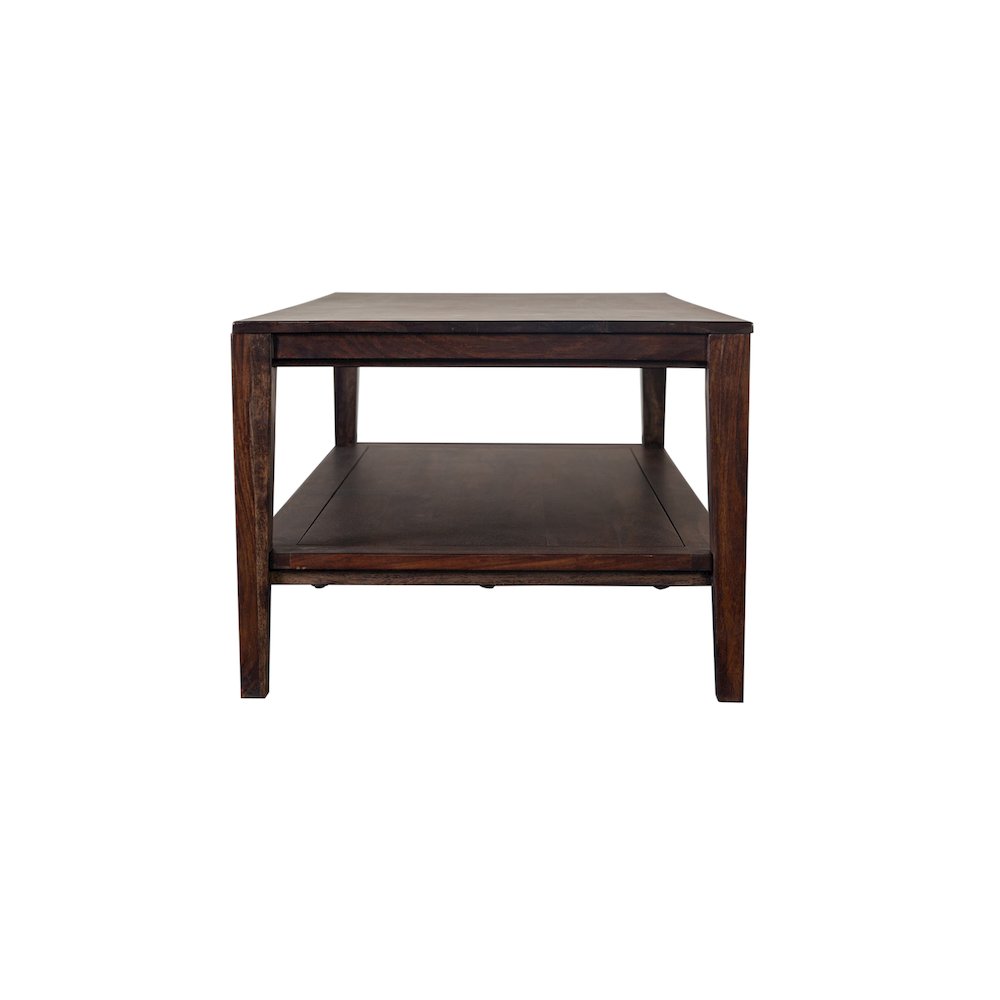 Porter Designs Fall River Solid Sheesham Wood Coffee Table, Gray. Picture 3