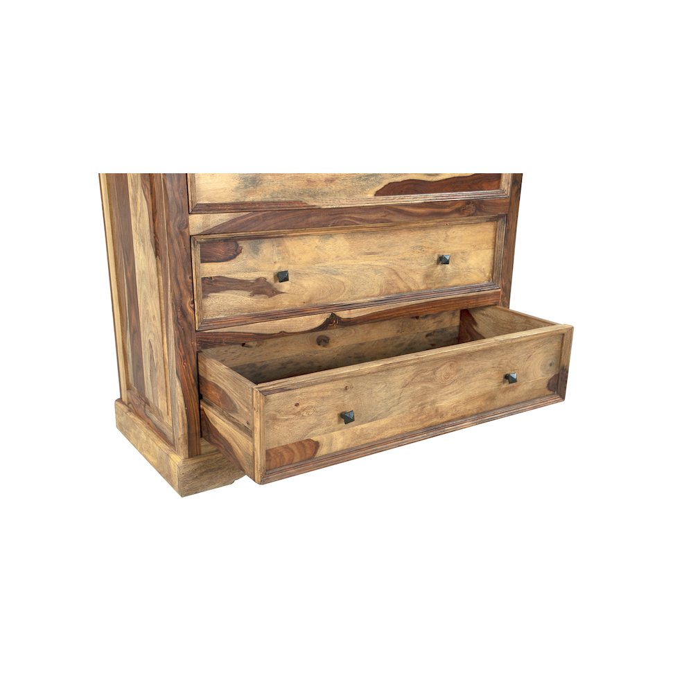 Porter Designs Taos Solid Sheesham Wood Chest, Natural. Picture 12
